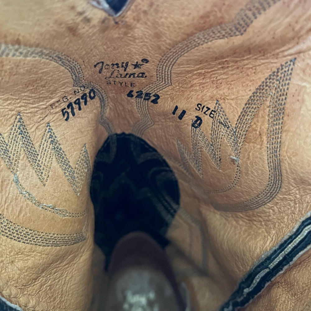 Vintage Tony Lama 6252 Leather Cowboy boots - Picture 5 of 9